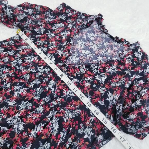 ZARA Floral Multicolored mini dress - Picture 3 of 7